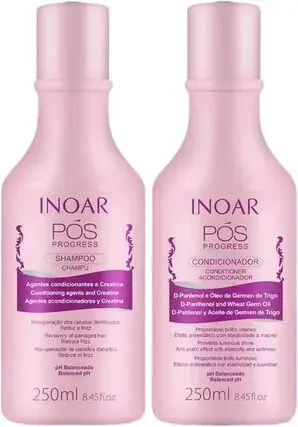 Inoar Kit Duo Shampoo e Condicionador Pós Progress